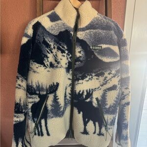 Acadia Moose Full Zip High Pile Fleece